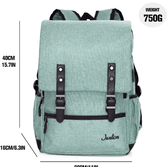 Julion Modoker Vintage Laptop Backpack for Women Men Travel Backpacks - Picture 3 of 5